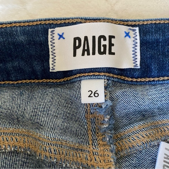 COPY - PAIGE SKYLINE BOOT MID RISE BOOT LEG JEANS SZ 26 - Picture 15 of 16